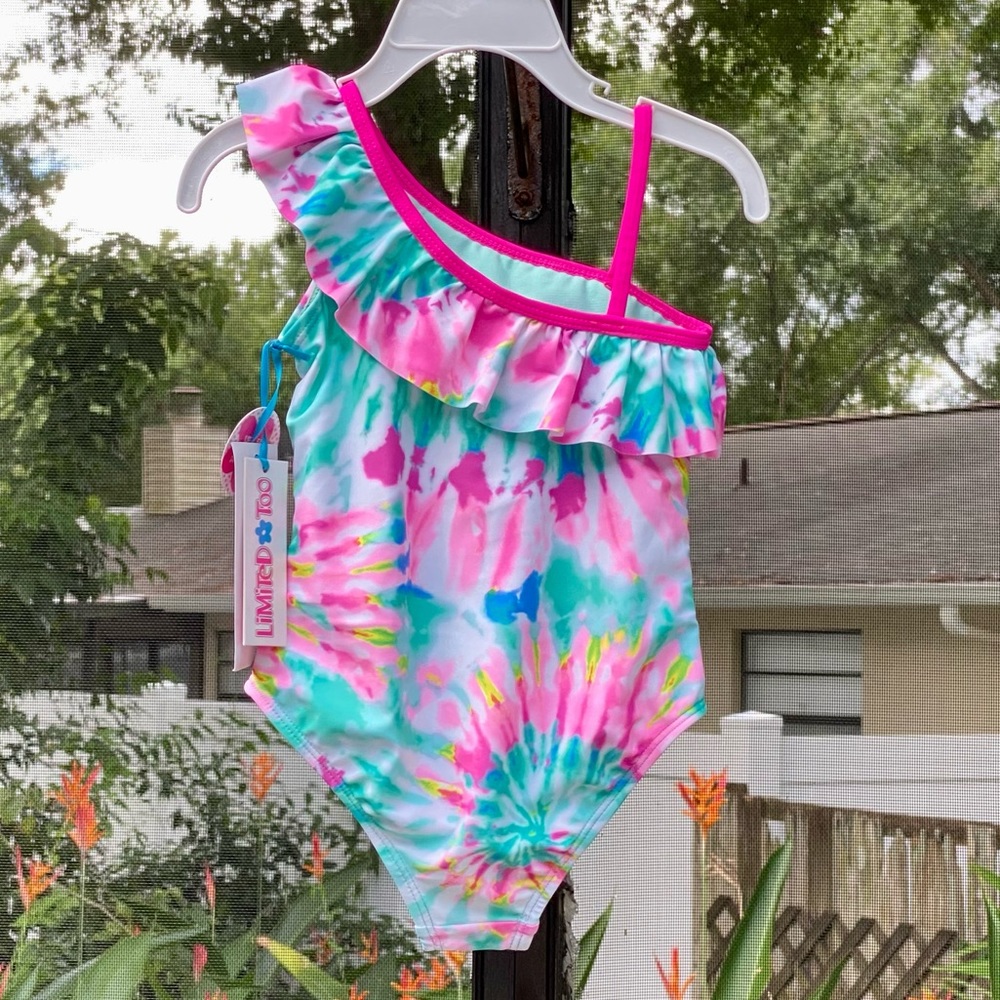 Limited Too toddler one piece tie dye bathing suit! NWT! - Picture 3 of 10